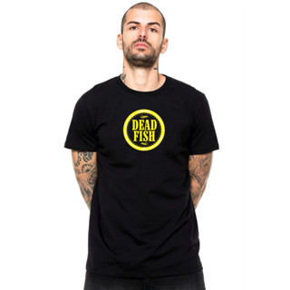 [Camiseta Premium em Algodão Puro]GXG Camiseta Dead Fish Hard Core em Oferta na Shopee