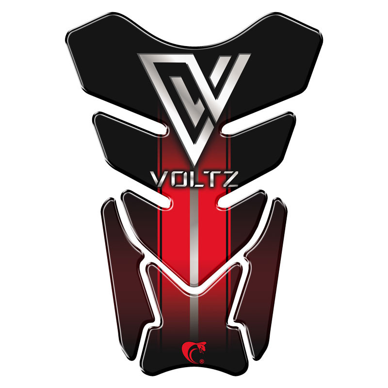 Protetor De Tanque Adesivo Moto Voltz vermelho