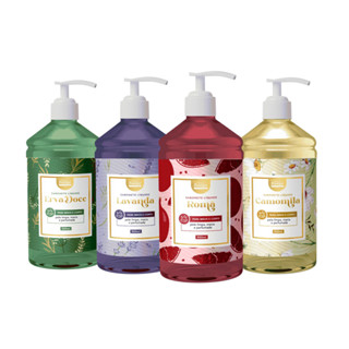 Kit 4 Sabonete Líquido para Mãos e Corpo 500ml Perfumado Face Beautiful em Oferta na Shopee