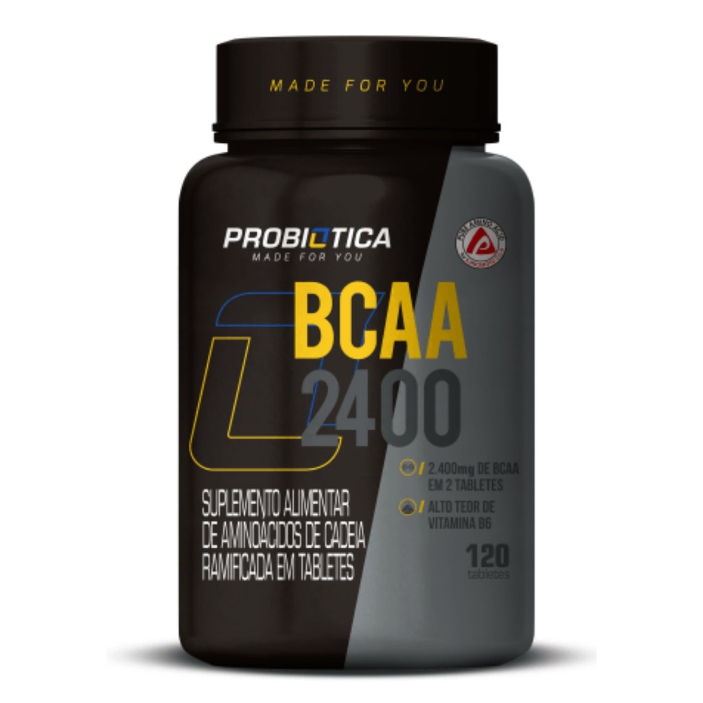 Bcaa 2400 Pote 120 Tabletes Probiotica - Health