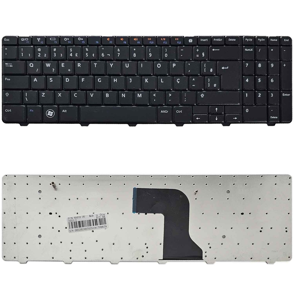 Teclado Para Notebook Dell Inspiron N5010 M5010 V110525ar 09gt99 09k55v Nsk-drasn - Layout Br Com Ç 637
