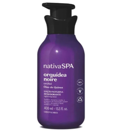 O Boticário - Nativa SPA Orquídea Noire Loção noturna desodorante corporal 400ml