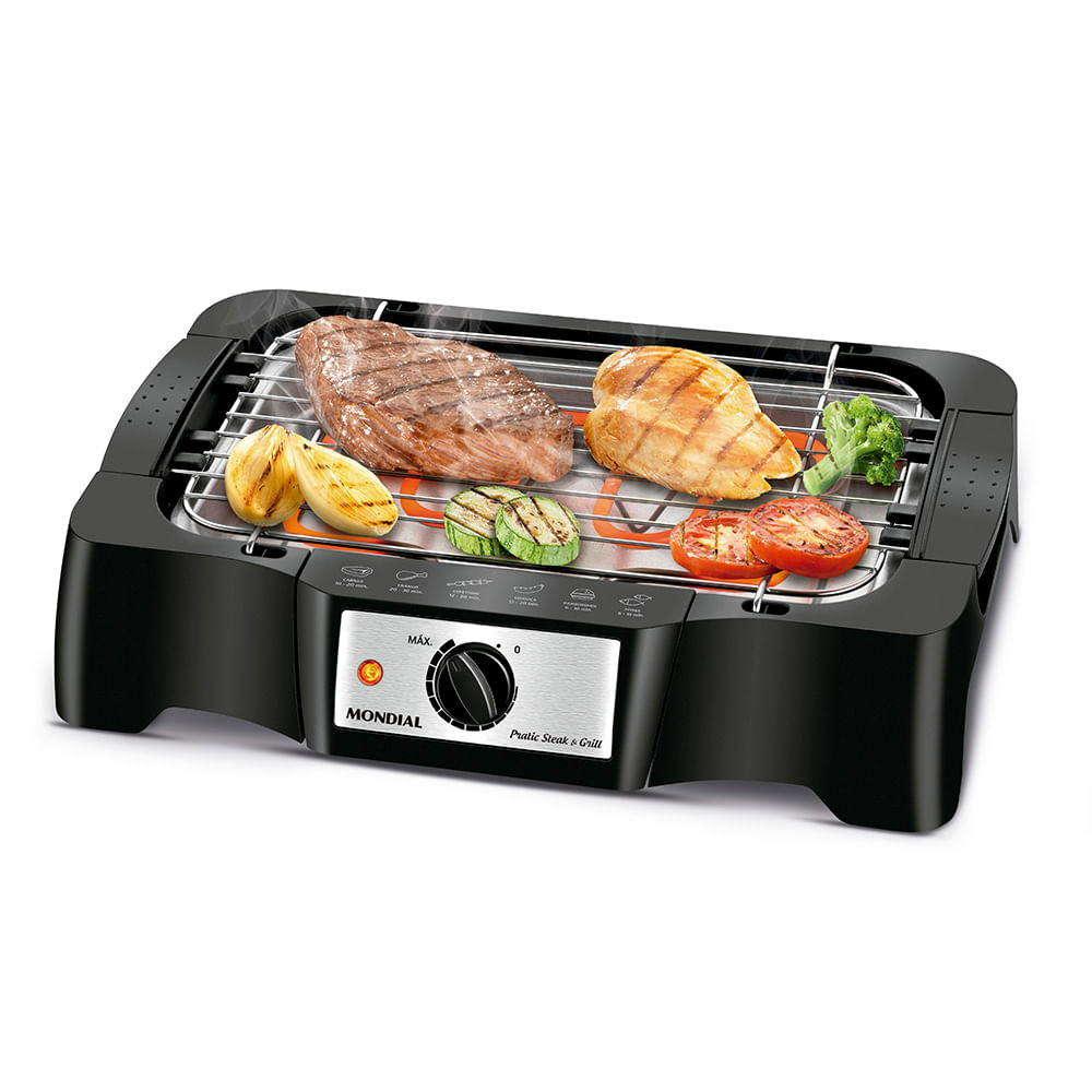 Churrasqueira Elétrica Mondial Preto 1500W CH-07 - Home Appliances