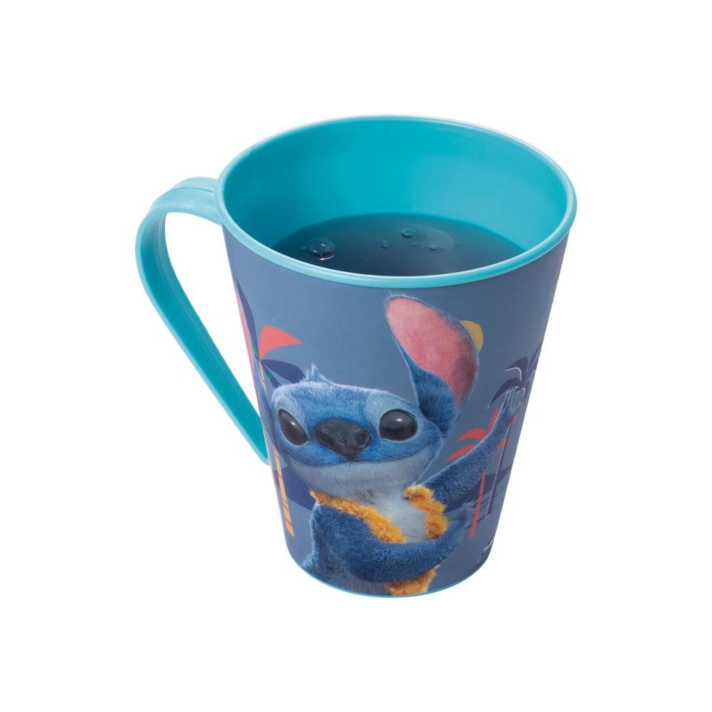 Caneca Stitch 1 Peça Sortido Ohana Disney 360 ml  Plasútil em Oferta na Shopee