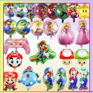 [Mario] Balão de aniversário Decoração de aniversário Decoração de festa Balão de modelagem Balão de desenho anima