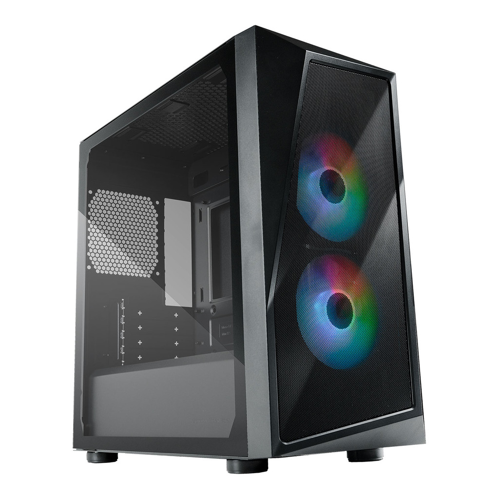 Gabinete Gamer Cooler Master CMP 320, Mini Tower, Vidro Temperado, ARGB, s/ Fonte, 2x Fans, CP320-KGNN-S00