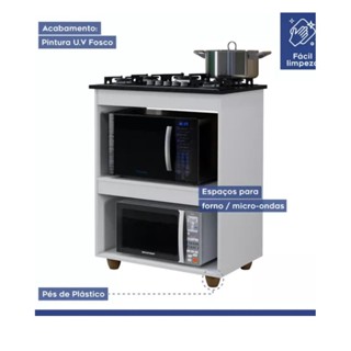 Balcão Para Cooktop 5 Ou 4 Bocas ( Prateleira) em Oferta na Shopee