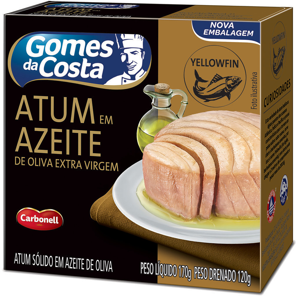 Atum Sólido em Azeite de Oliva Gomes da Costa 120 g