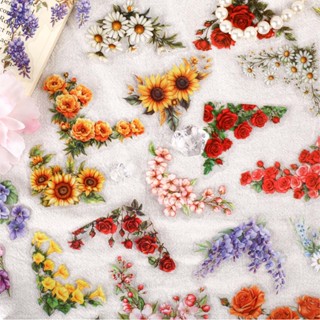 Journamm 20 Peças Adesivos De Canto Florais Pré-Cortados Material Para Animais De Estimação Diário Scrapbook Suprimentos em Oferta na Shopee