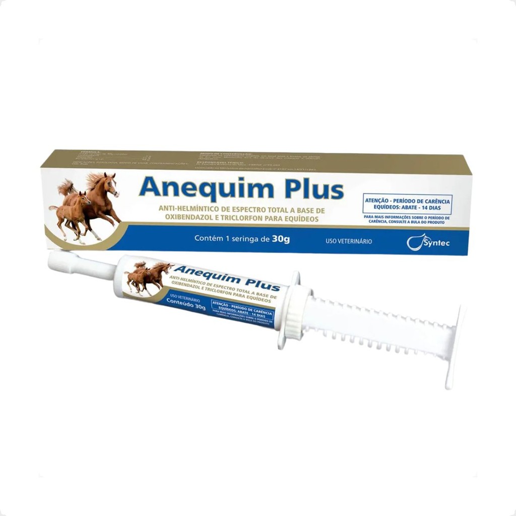 Vermífugo Oral Para Cavalos Anequim Plus Syntec - 30G