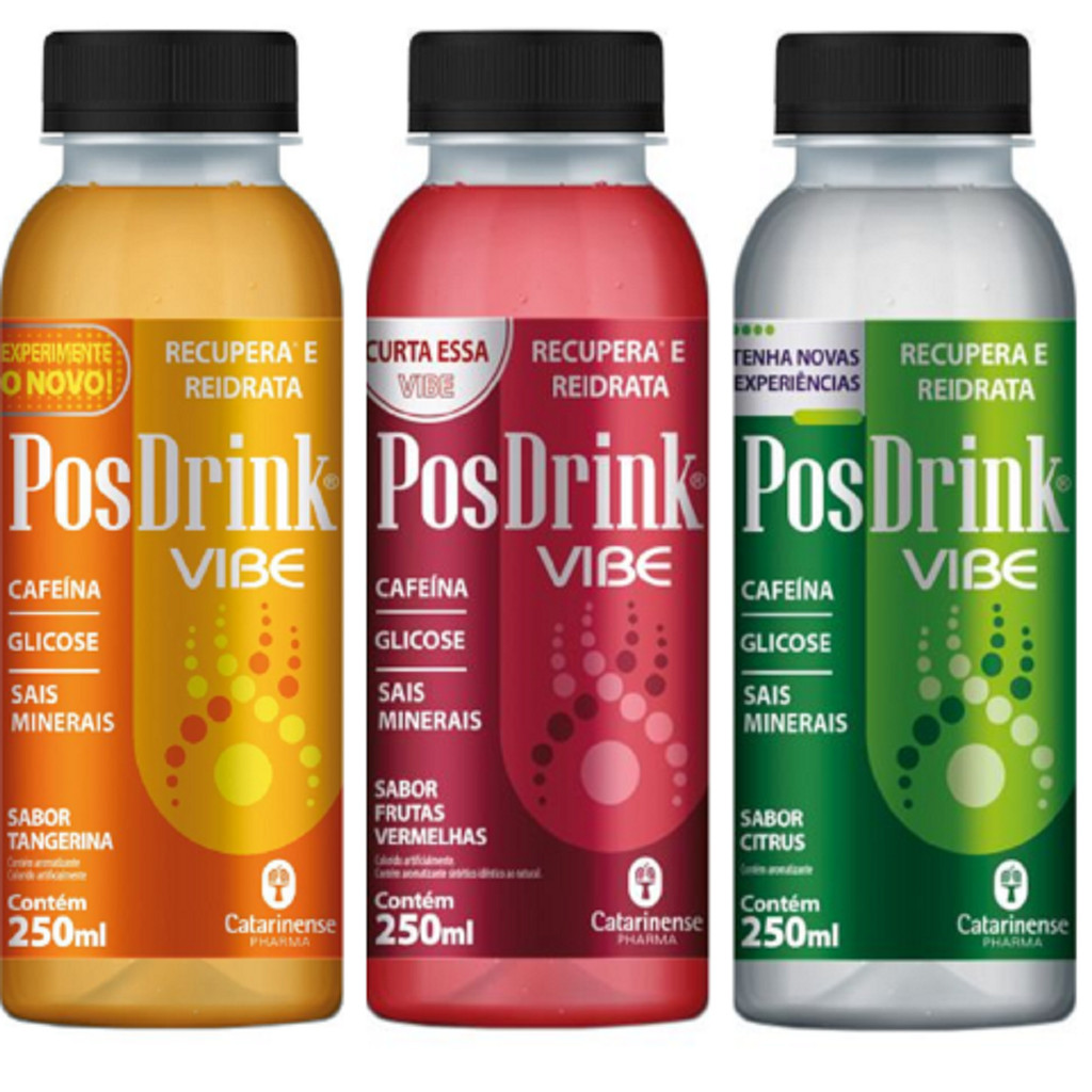 Kit 12 Pós Drink Vibe Sabores 250ml - Catarinense em Oferta na Shopee