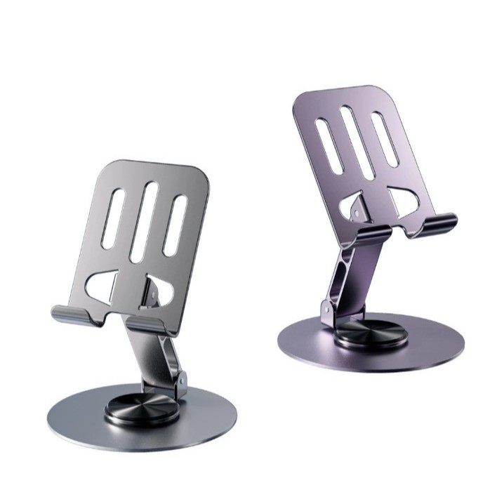 Suporte Celular Base Rotatória de Mesa Ajustável 360º Para Smartphones e Tablets