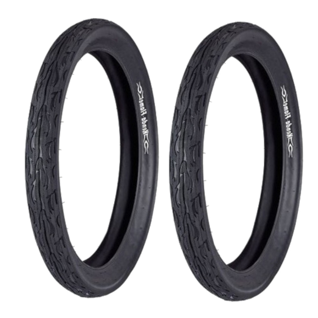 2 Par Pneu Aro 24 X2.125 Slick Flame Kenda Balão Bicicleta Bike Dh em Oferta na Shopee