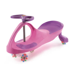 Carrinho Rolimã Infantil Zippy Toys Car TW20F1 Rosa Gira 360 Roda Led Gel Rolamento Abec 7 Até 100 kg