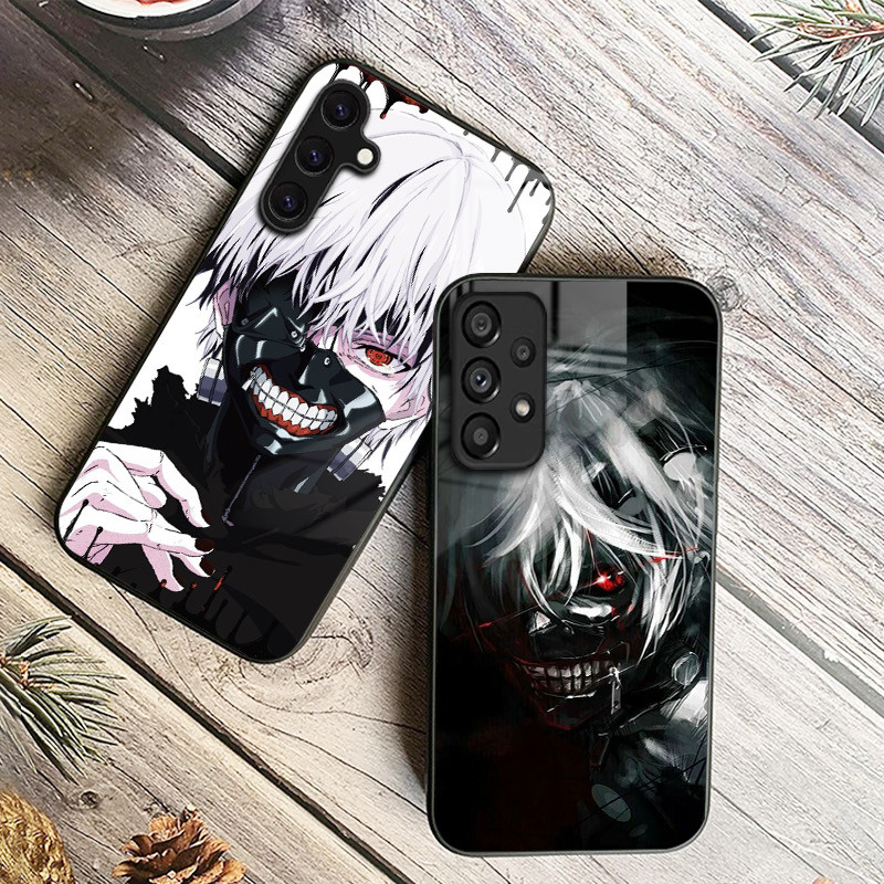 Tóquio ghoul 03 Capa De Telefone De Vidro Para Samsung Galaxy A14 A16 A30 A22 A32 A33 A34 A40 A42 A55 4G A52 A53 A54 A70