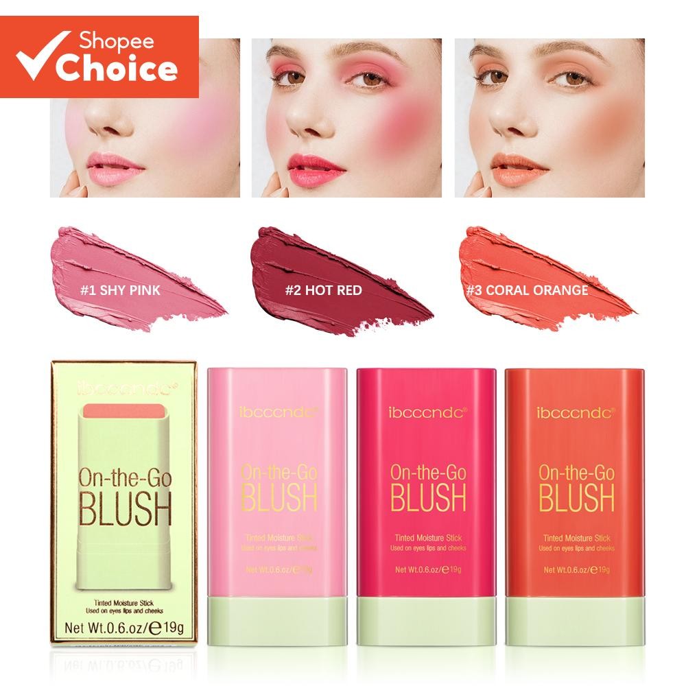 Batom Blush Multifuncional à Prova d'Água, Longa Duração, Cor Fácil, Delicado, Hidratante ...