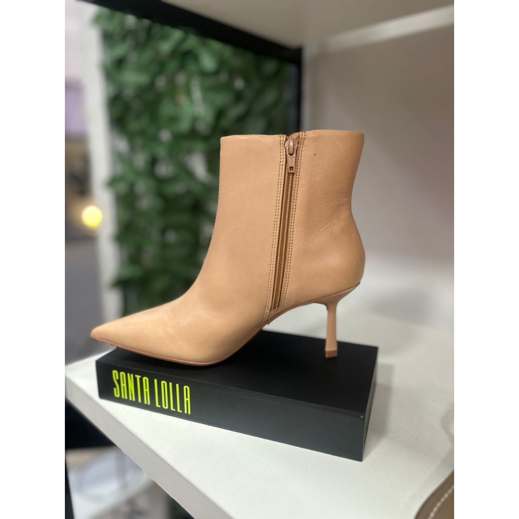 Bota Couro Pelica Feminina Cano Curto: Onde Comprar | BuscaProdutos