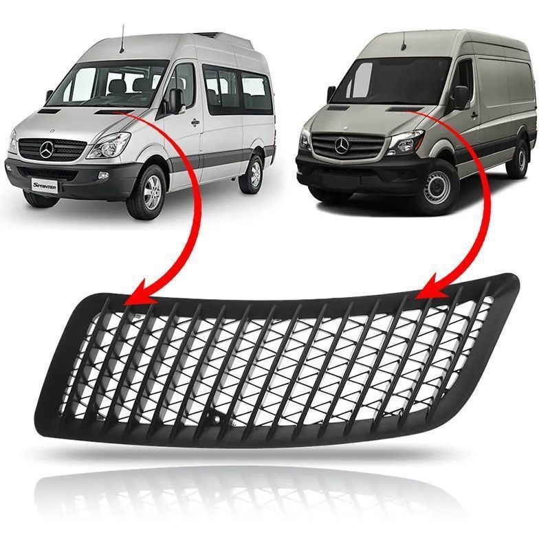 Grade do Capô Lado Esquerdo Mercedes Benz Sprinter 2012 A 2019