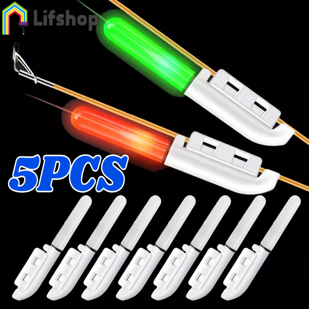 Luz Dupla Para Vara De Pesca Com Alerta De Mordida , LED Verde/Vermelha Noturna , Design À Prova D'água ABS Bateria CR42