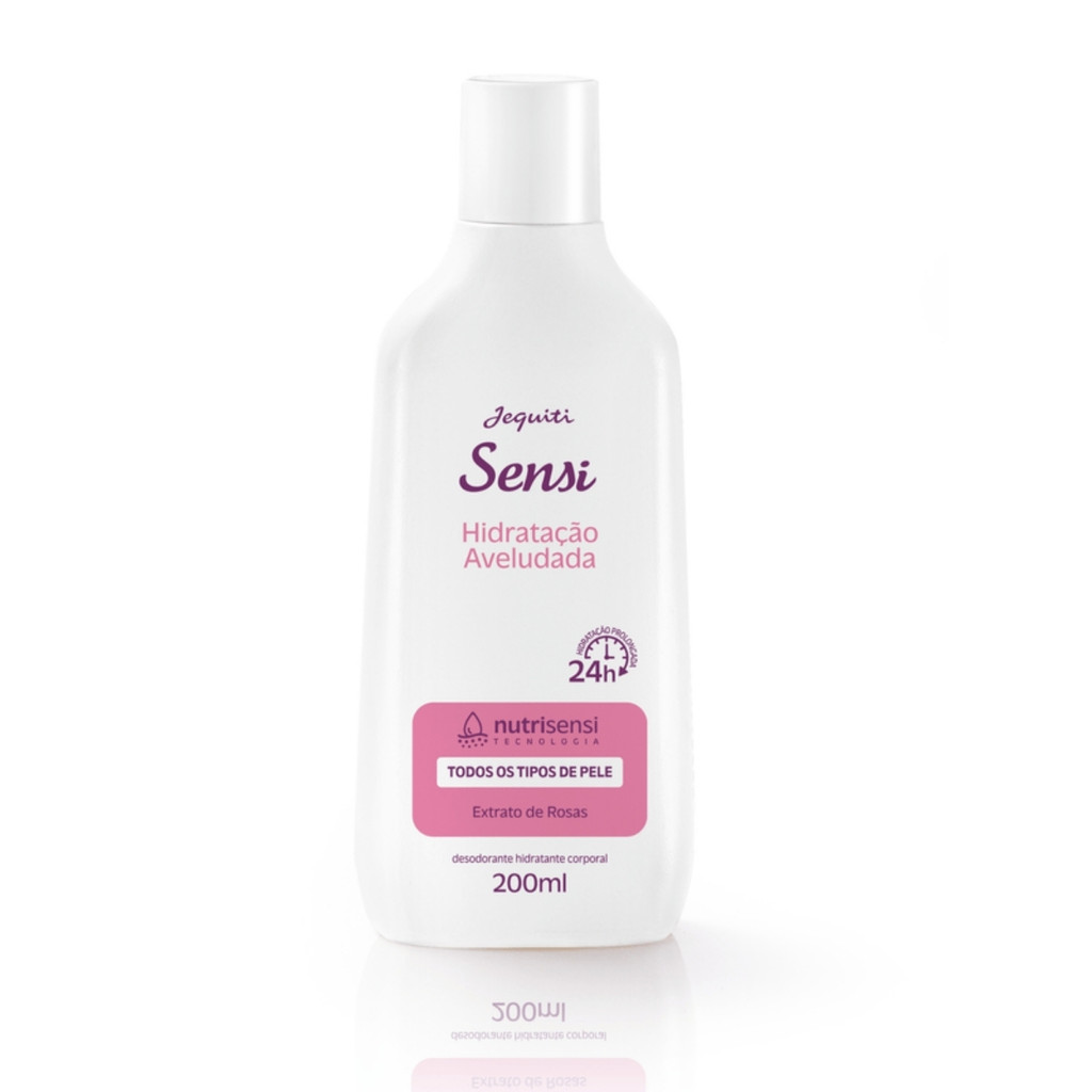 HIDRATANTE CORPORAL SENSI EXTRATO DE ROSAS, 200ML- JEQUITI em Oferta na Shopee