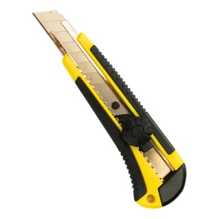 Estilete Profissional Emborrachado C/Trava e Anti Deslizante 18mm Fertak Corte Navalha Gilete Precisão em Oferta na Shopee