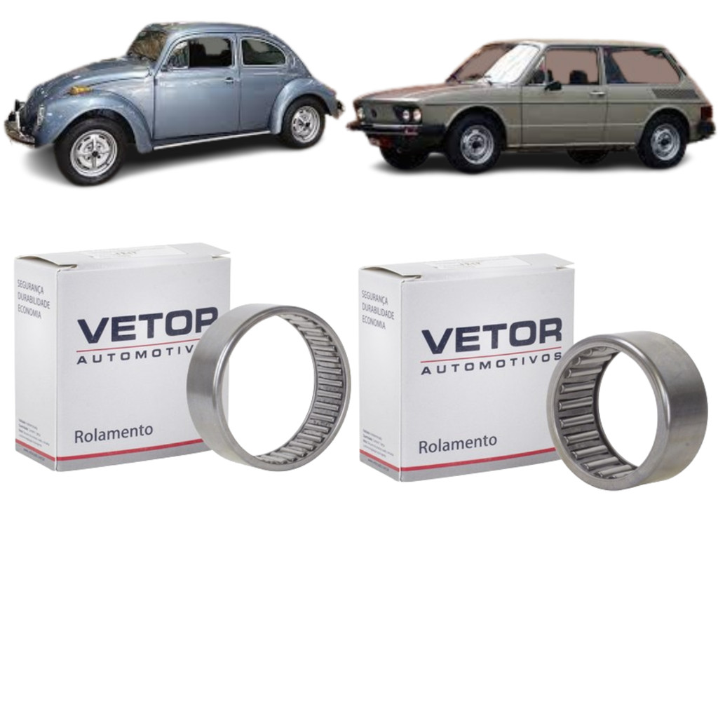 KIT 2 ROLAMENTO AGULHA SUSPENSÃO DIANTEIRA VW FUSCA BRASILIA