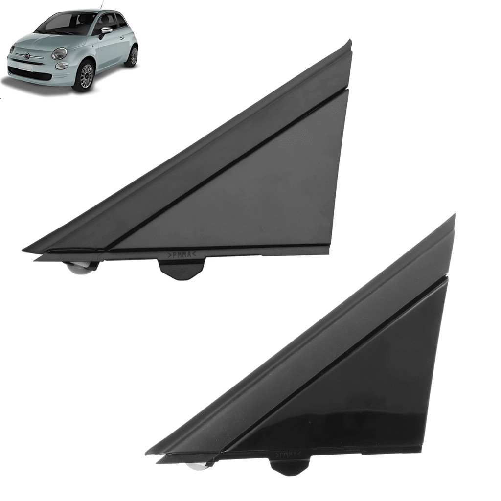 Acabamento Triângulo Paralama Moldura Vidro Retrovisor Coluna Porta Dianteira Esquerda Fiat 500 2012 2013 2014 201