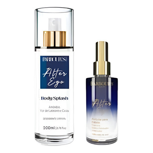 Kit Body Splash + Perfume de Cabelo Barbour's Beauty Alter Ego | Inspiração Good Girl Feminino 200ml