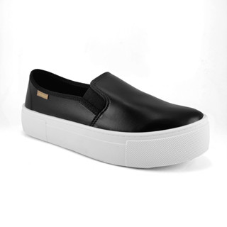 Tênis Calce Fácil Plataforma Casual SlipON Feminino Moleca 5658.530 em Oferta na Shopee