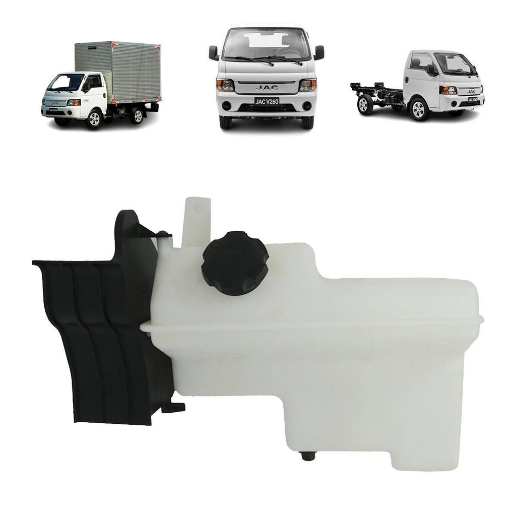 RESERVATORIO DE AGUA DO RADIADOR COM SUPORTE JAC V260 2018 A 2022 (COM TAMPA) ORIGINAL - 1311010W5000