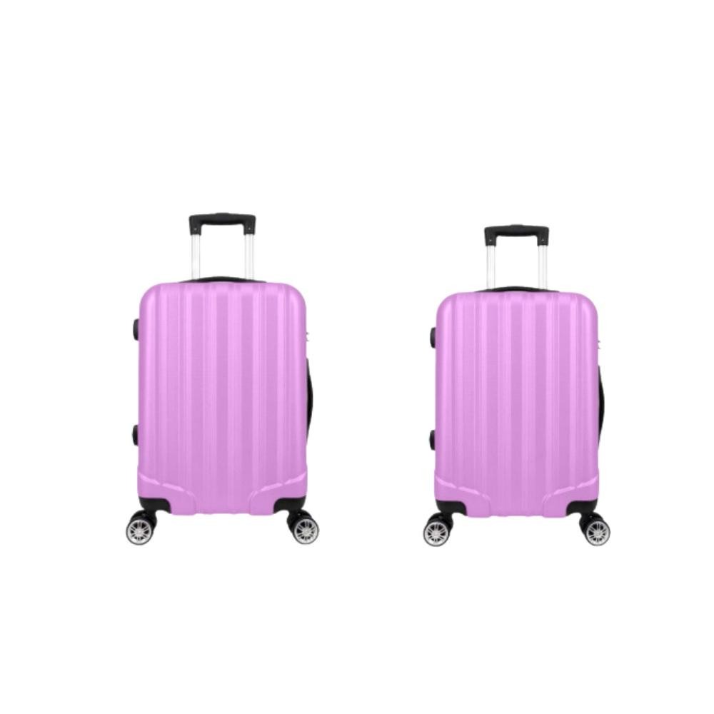 Kit Mala de Viagem abs 2 peças Adventure e Action Fortt Rosa - MAB01-RA em Oferta na Shopee