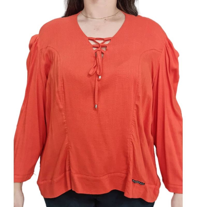 Blusa Feminina Raio de Luz Manga 3/4 Bata