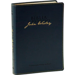 Bíblia de Estudo John Wesley | NAA | Azul