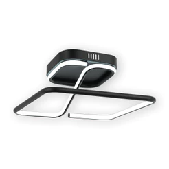 Luminaria led Plafon Cecilia 48w 3000k Branco Quente 110v/220v Bivolt Preto Cod: 589128076 Avant