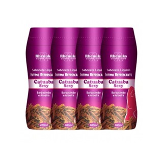Kit com 4 Sabonete Íntimo Refrescante Catuaba 200ml em Oferta na Shopee