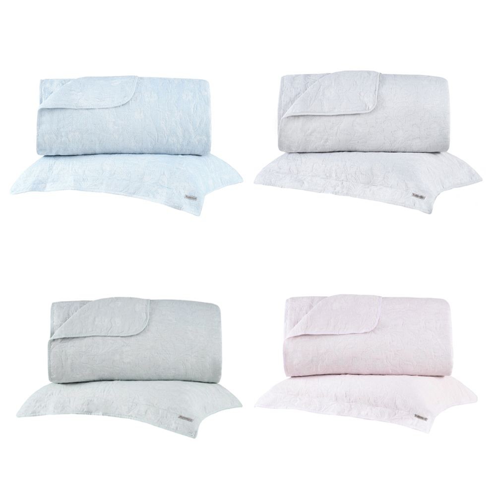 Kit Colcha Solteiro Buddemeyer Hanna Jacquard 2 peças em Oferta na Shopee