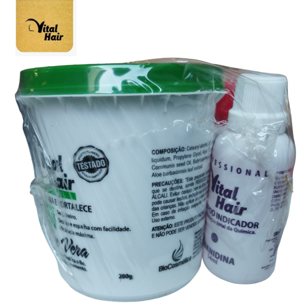 Guanidina Vital Hair 200g - Relaxamento alisante
