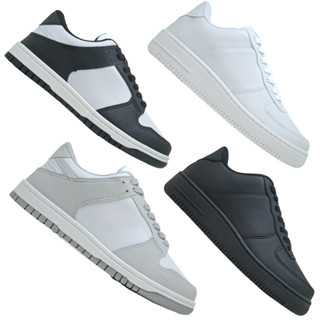 Tenis Masculino Todo Preto e Branco Feminino Confortavel Casual em Oferta na Shopee