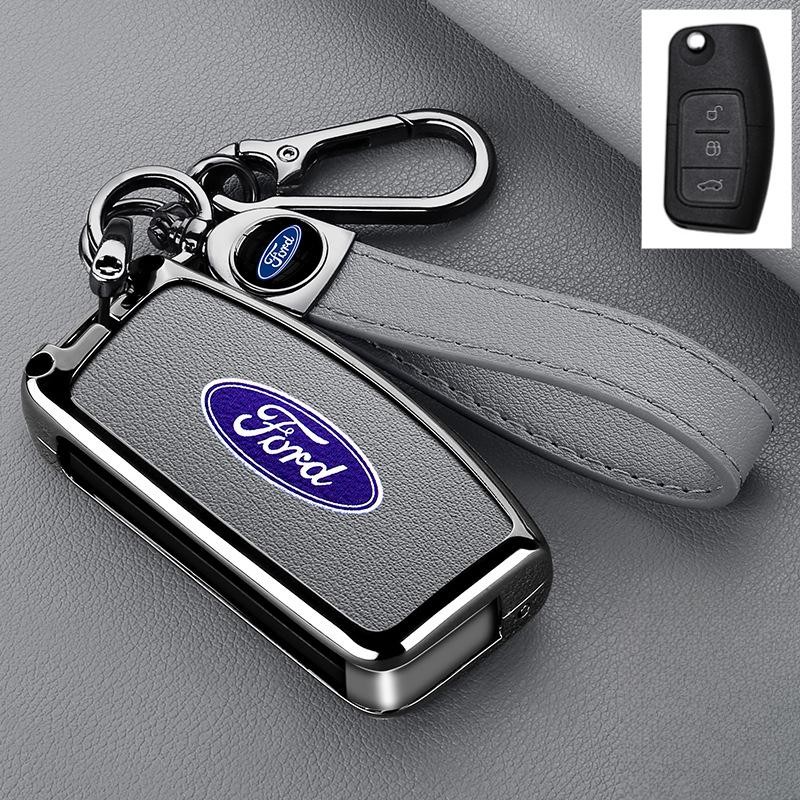 Capa de Chave de Proteção Total, Caixa de Chave, Suporte de Chave Remota para Ford Focus 2 Mk2 Ranger Fiesta Mondeo Gala