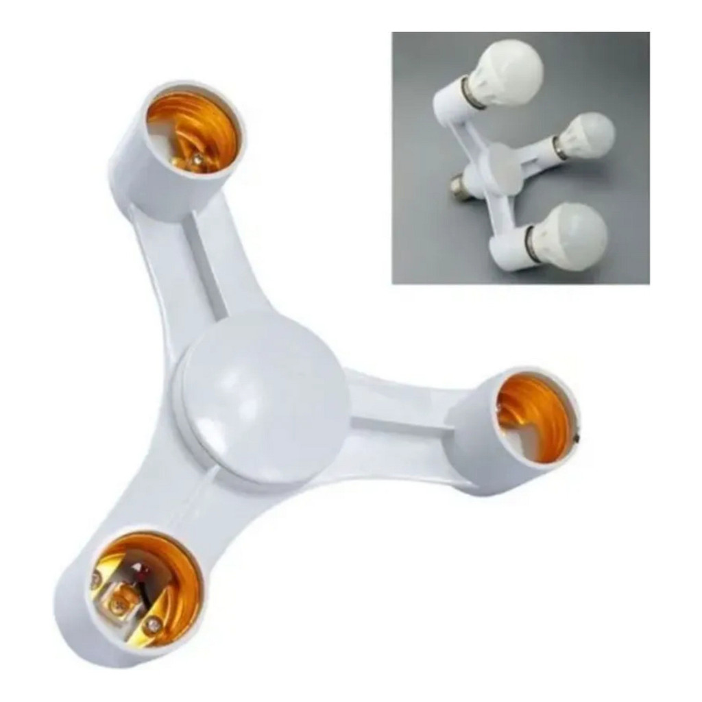 Luminária Pendente Ligar 3 Soquete Bocal Triplo Lustre 3x1