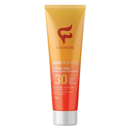 Protetor Solar FPS 30 SunFashion 120g - Fashion Cosméticos em Oferta na Shopee