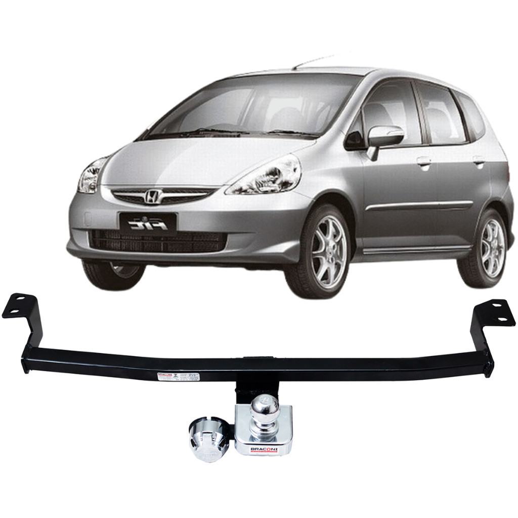 Engate Reboque Fixo Honda Fit 2002 A 2008 Aco Resistente Cap Carga 700kg Certificado Inmetro tOP