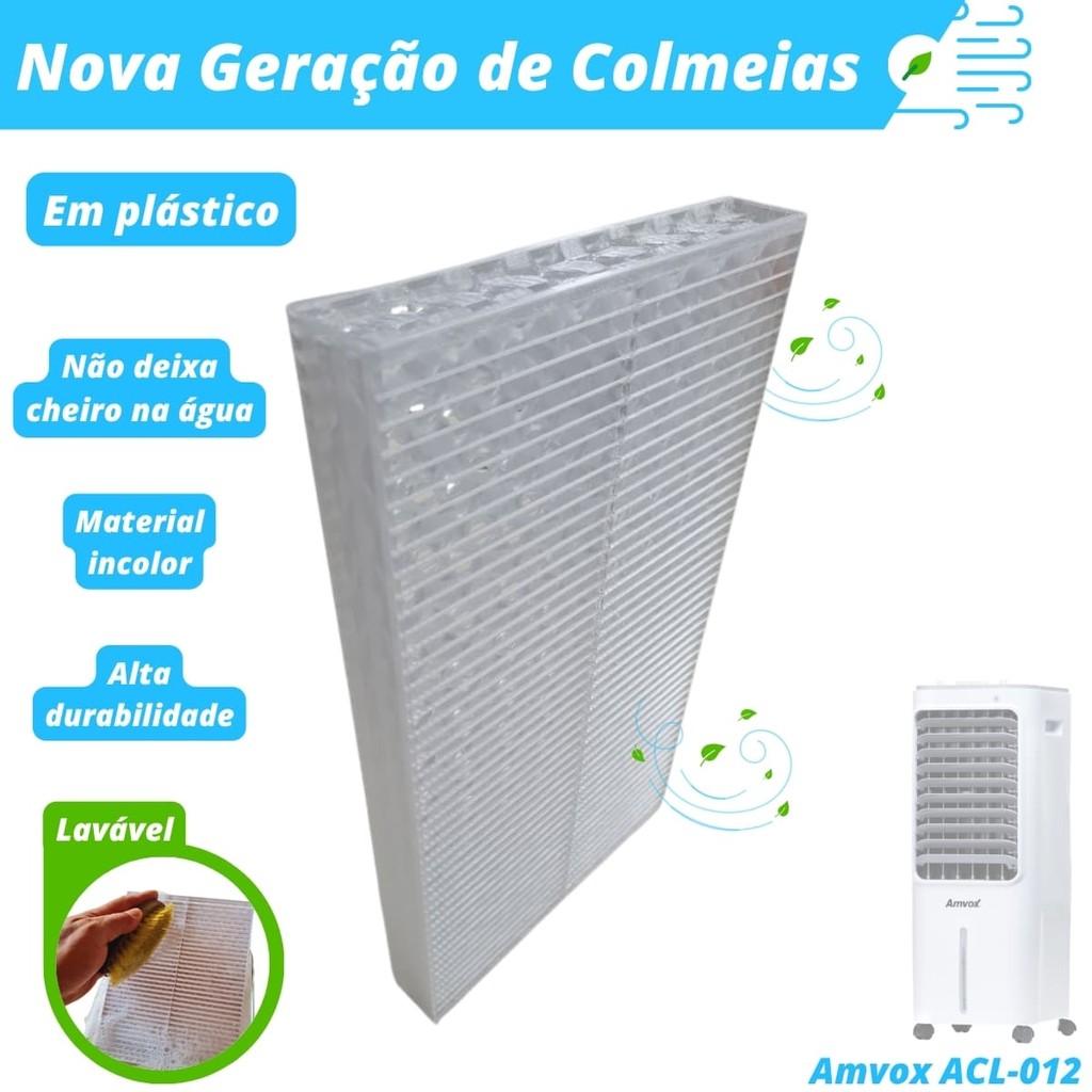Colmeia Plástica Lavável para Climatizador - Amvox ACL-012