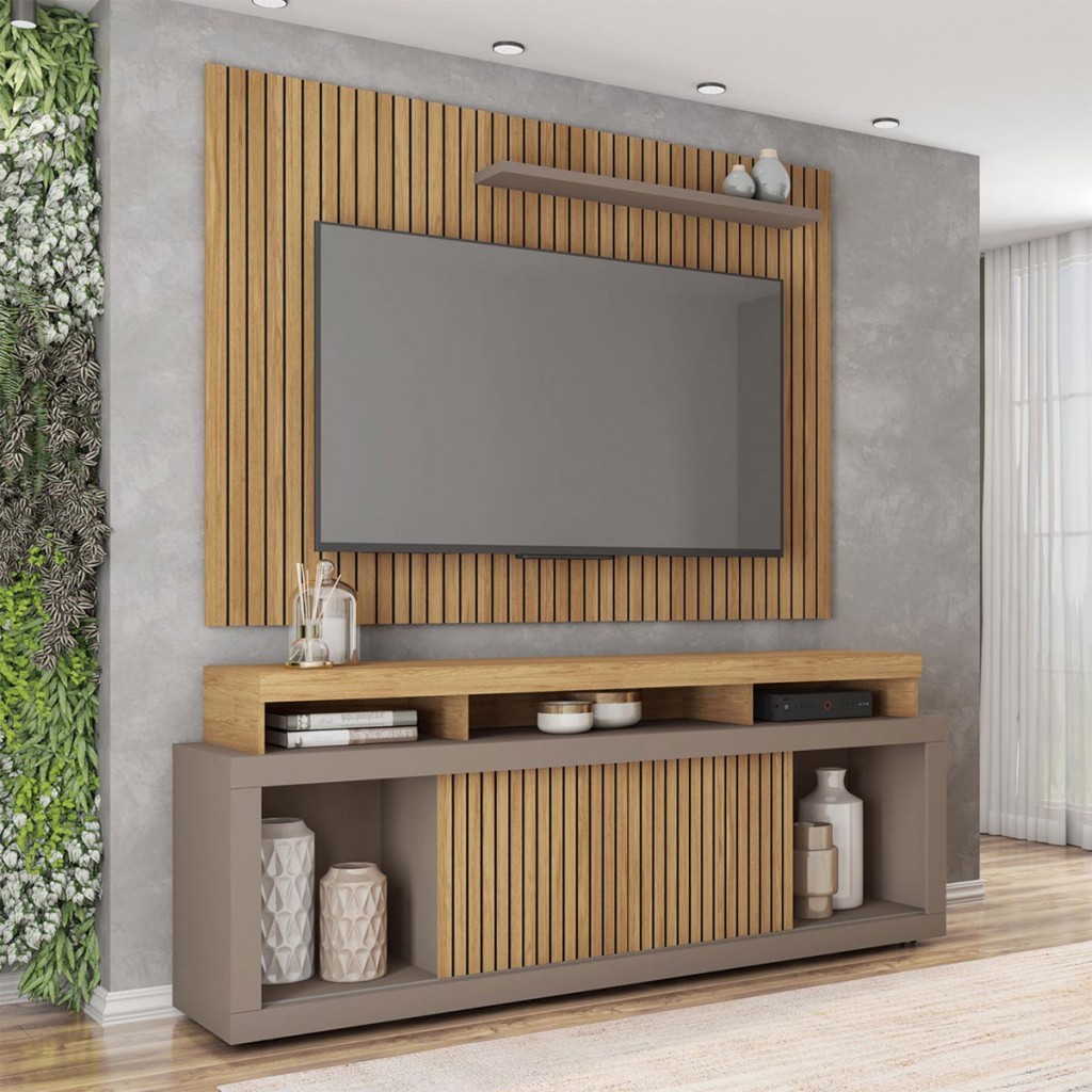 Rack com Painel para TV até 70 Polegadas Puerto - Pnr Móveis em Oferta na Shopee