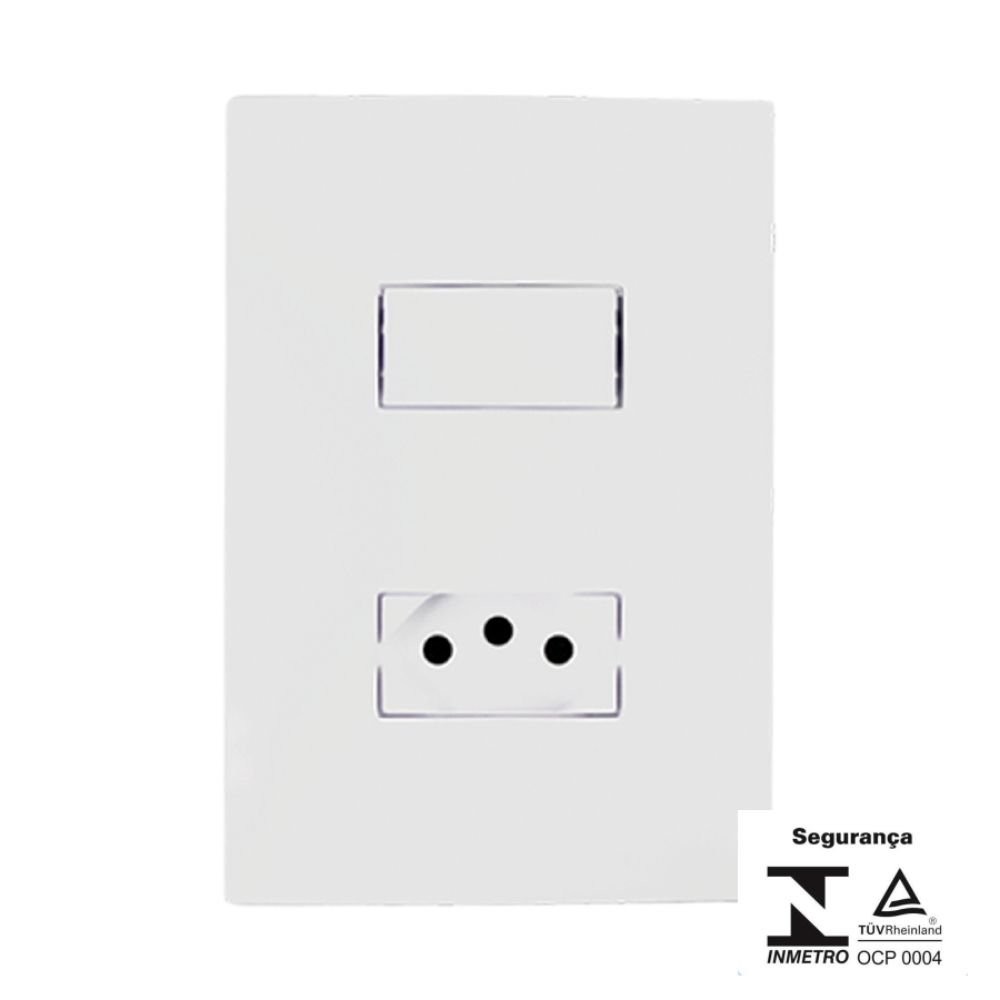 Conjunto Interruptor Paralelo 10a + Tomada 10a 250v 94280 - Ilumi em Oferta na Shopee