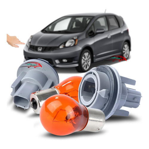 2 Soquete Lampada Seta Pisca Dianteiro Fit City New Civic