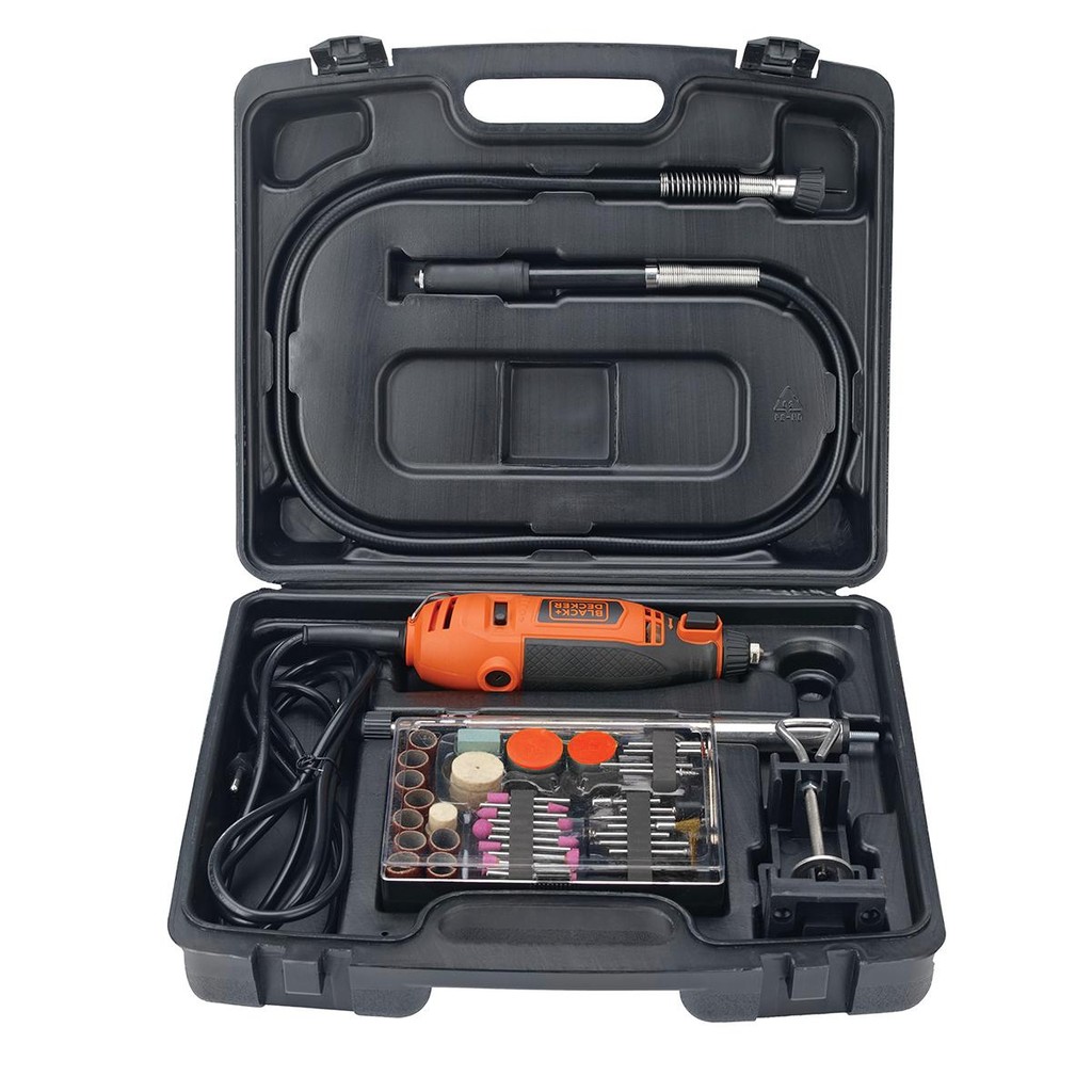 Micro Retífica 180W Com 113 Acessórios RT18KA - Black+Decker - Home & Living