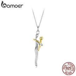 Colar De Prata Esterlina 925 Bamoer Abraço De Joias Para Mãe E Filho , Presentes Mulheres