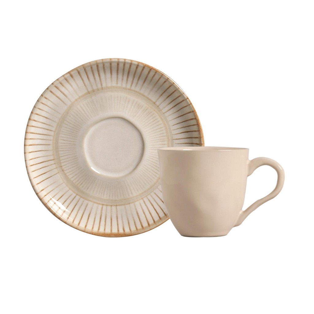 Conjunto com 6 Xícaras De Chá Orgânico 170ml com 6 Pires Bio Mirage em Oferta na Shopee