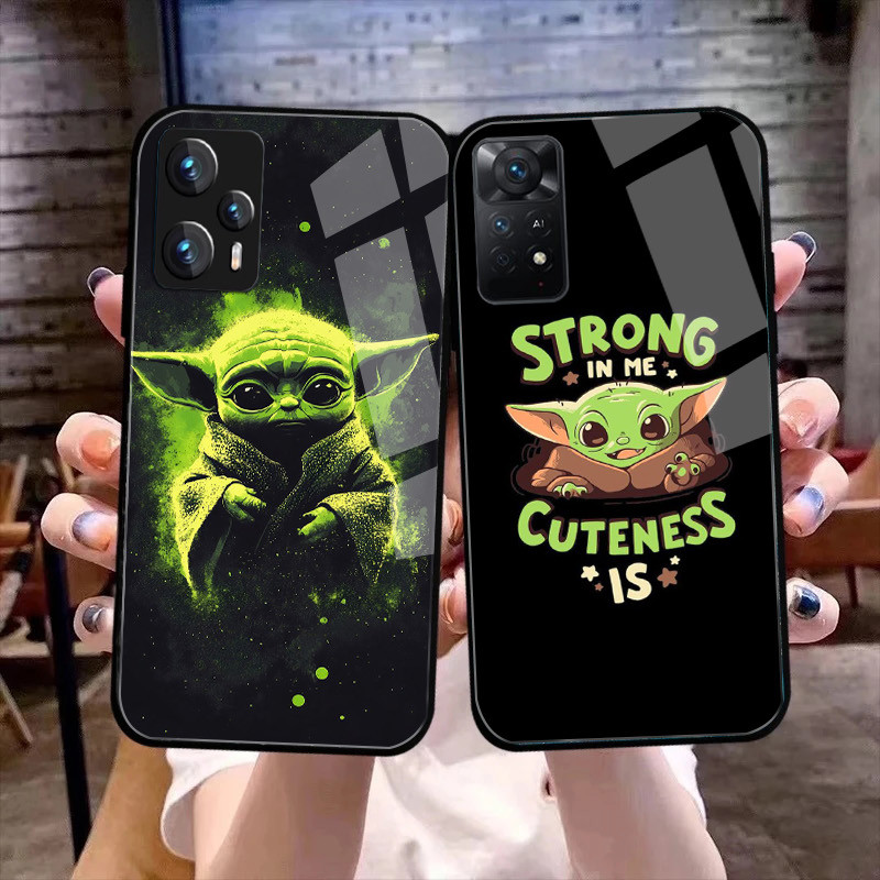 star wars yoda 02 Capa De Telefone De Vidro Para Xiaomi Redmi Nota 14 pro plus 13 5G 12 4G 11 10 9 8